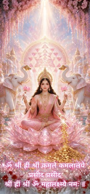 吉祥天女「象头财富相」主题壁纸