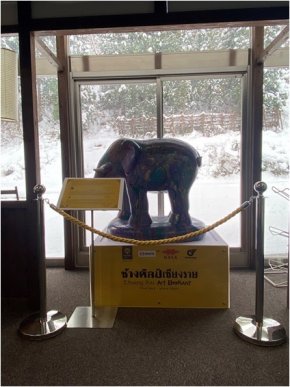 Deliver “Chiang Rai Art Elephant” to Gala Yuzawa Ski Resort, Niigata, Japan.