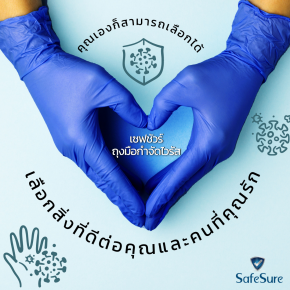 safesure anti-microbial Nitrile Gloves