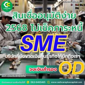 สินเชื่ออนุมัติง่าย 2568 ไม่เช็คภาระหนี้SME