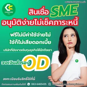 สินเชื่อ SME  อนุมัติง่ายไม่เช็คภาระหนี้