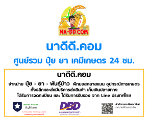 นาดีดี.คอม จำหน่าย ปุ๋ย-ยา-พันธุ์ข้าว  ออนไลน์  24 ชม.