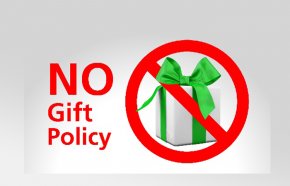 "NO GIFT POLICY" งดรับของวัญ ของกำนัล ในช่วงเทศบาลปีใหม่ และโอกาสอื่นๆ
