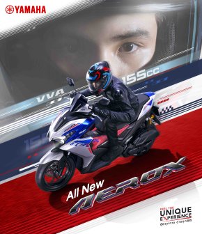 All New YAMAHA AEROX SuperSport Automatic...ที่สุดแห่งซูเปอร์ สปอร์ตออโตเมติก สปอร์ตสุดขีด สปีดสุดมันส์