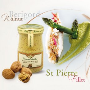 St. Pierre Fillet, Asparagus with Edmond Fallot Walnut Dijon Mustard
