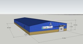 แจกแบบโรงงานผลิต แจกแบบโกดังขนาดใหญ่ แจกแบบคลังสินค้า 3D ฟรี