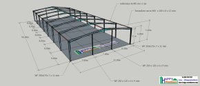 Warehouse Construction and Factory Construction Services | 22x56 Meter Prefabricated Steel Structure Warehouse by Happy Meebaan