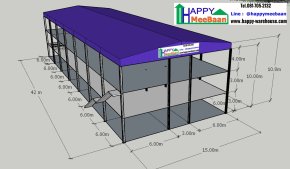 3-story building, 1,800 sq.m., only foundation and structure...what do you all think the price is?