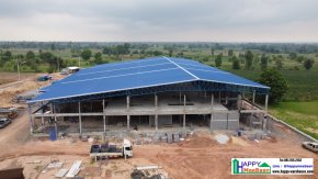 Large-Scale Factory Construction 4,000 Sq.M. (50x80 m.)  Pre-Engineered System by Experts | Happy Meebaan