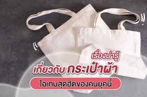กระเป๋าผ้า ถุงผ้า ไอเทมของคนยุคนี้