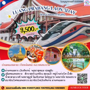 ทัวร์หลวงพระบาง 3 วัน 2 คืน พักหลวงพระบาง 2คืน รวมทุกอย่าง