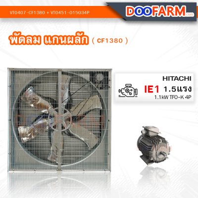พัดลมโรงเรือน พัดลมแกนผลัก (CF1380)