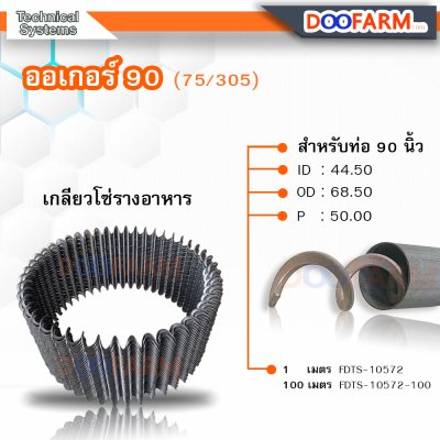 เกลียวโซ่รางอาหาร ออเกอร์  90(75/305)