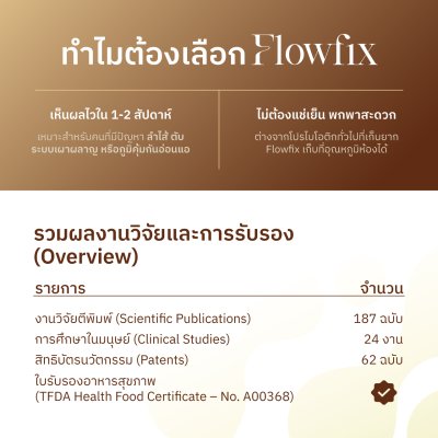 Flowfix PostbiotiX® โพรไบโอติก-พรีไบโอติก-โพสไบโอติก รสทรอปิคอลฟรุต