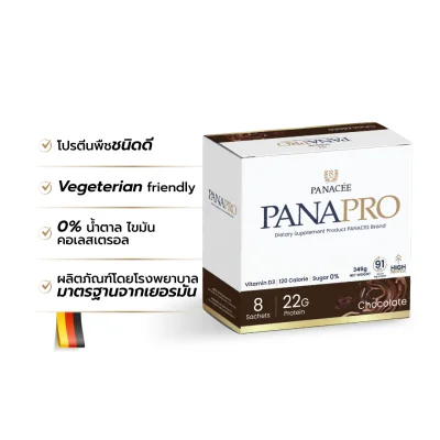 PANAPRO โปรตีนพืชชะลอวัย 2 แถม 2 พร้อมโปรแกรมตรวจสุขภาพฟรี