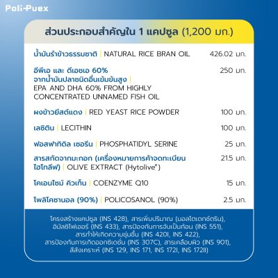 ผลิตภัณฑ์เสริมอาหาร โพลิ-พูเอ็กซ์ (Poli-Puex Dietary Supplement Product)