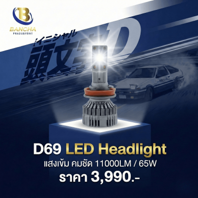 D69 LED Headlight High Performance (Initial D Series)