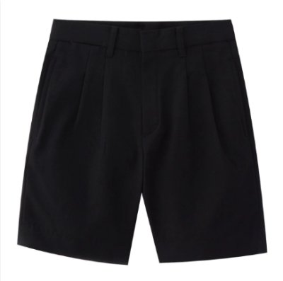 กางเกงขาสั้นสีดำ