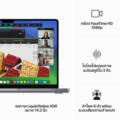 Apple MacBook Pro 14 : M3 chip 8C CPU/10C GPU/16GB/1TB - Space Gray-2024 (Eng-Keyboard)