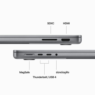 Apple MacBook Pro 14 : M3 chip 8C CPU/10C GPU/16GB/1TB - Space Gray-2024 (Eng-Keyboard)