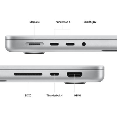 Apple MacBook Pro 14 : M2 Max chip 12C CPU/30C GPU/32GB/1TB - Silver (2023) Eng-Keyboard