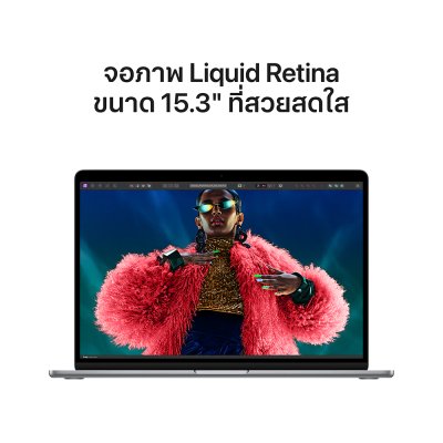 Apple MacBook Air 15 : M3 chip 8C CPU/10C GPU/16GB/512GB - Space Gray-2024 (Eng-Keyboard)