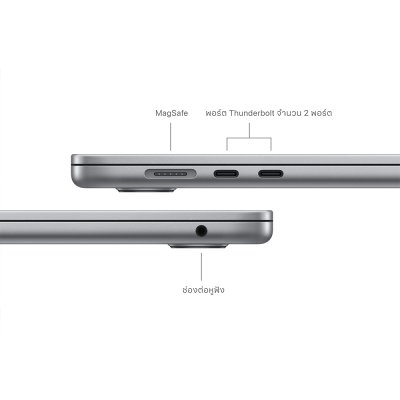 Apple MacBook Air 15 : M3 chip 8C CPU/10C GPU/16GB/512GB - Space Gray-2024 (Eng-Keyboard)