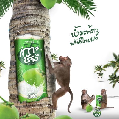น้ำมะพร้าวแบบกระป๋อง ตราเกาะช้าง 240 ml.