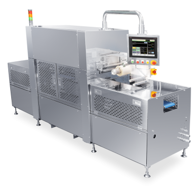 MAP packaging compatible tray sealer MAP packaging compatible tray sealer