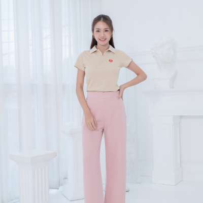 HPYT DryTech Slim Fit Polo For Her "สีเบจ"