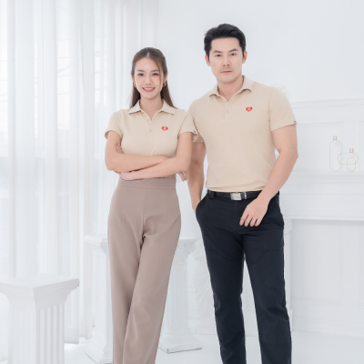 HPYT DryTech Slim Fit Polo For Her "สีเบจ"