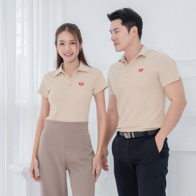 HPYT DryTech Slim Fit Polo For Her "สีเบจ"