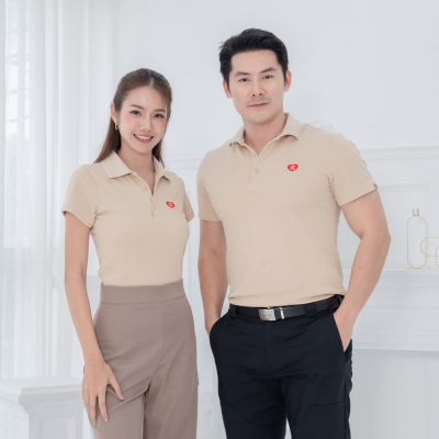 HPYT DryTech Slim Fit Polo For Her "สีเบจ"