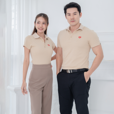 HPYT DryTech Slim Fit Polo For Him "สีเบจ"