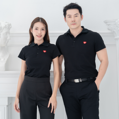 HPYT DryTech Slim Fit Polo For Her "สีดำ"