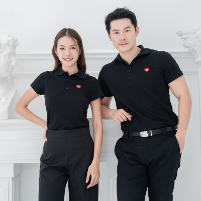 HPYT DryTech Slim Fit Polo For Her "สีดำ"