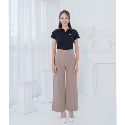 HPYT DryTech Slim Fit Polo For Her "สีดำ"
