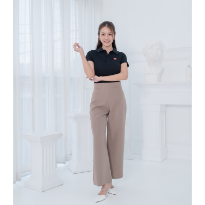 HPYT DryTech Slim Fit Polo For Her "สีดำ"