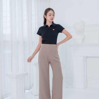 HPYT DryTech Slim Fit Polo For Her "สีดำ"