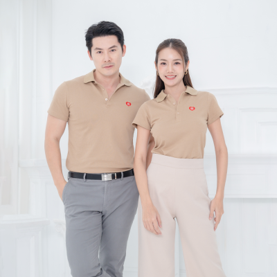 HPYT DryTech Slim Fit Polo For Her "สีลาเต้"