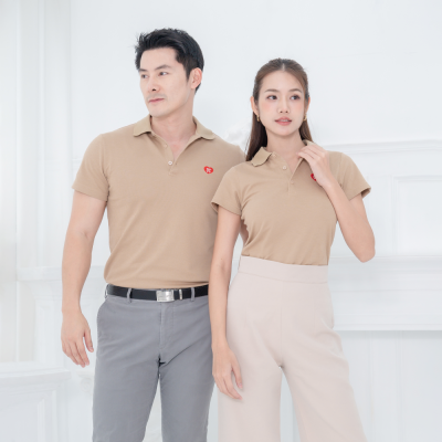 HPYT DryTech Slim Fit Polo For Her "สีลาเต้"
