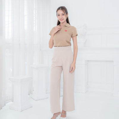 HPYT DryTech Slim Fit Polo For Her "สีลาเต้"