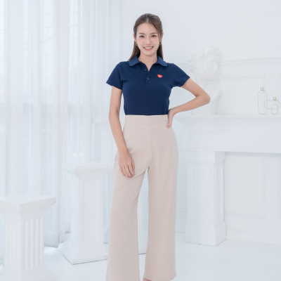 HPYT DryTech Slim Fit Polo For Her "สีกรมท่า"
