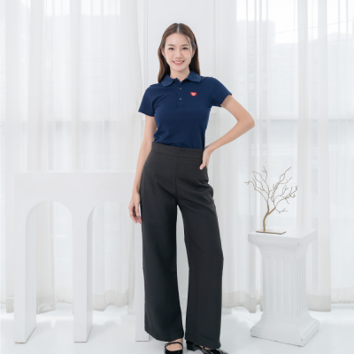 HPYT DryTech Slim Fit Polo For Her "สีกรมท่า"
