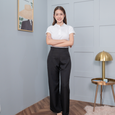 [ไม่มีโลโก้] HPYT DryTech Slim Fit Polo For Her "สีขาว"