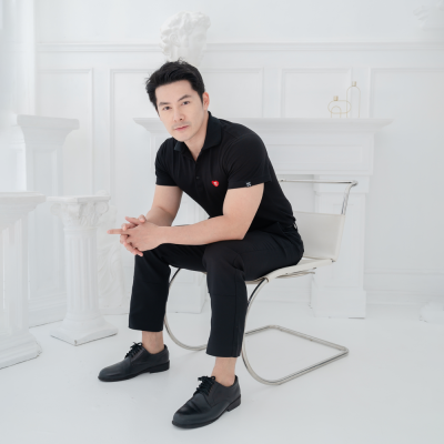 HPYT DryTech Slim Fit Polo For Him "สีดำ"