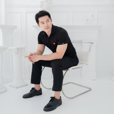 HPYT DryTech Slim Fit Polo For Him "สีดำ"