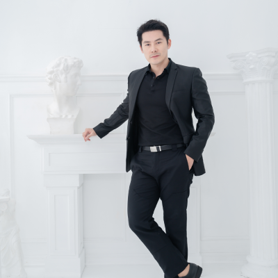 [ไม่มีโลโก้] HPYT DryTech Slim Fit Polo For Him "สีดำ"