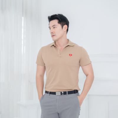 HPYT DryTech Slim Fit Polo For Him "สีลาเต้"