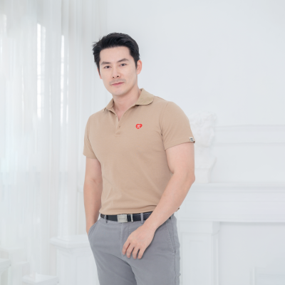 HPYT DryTech Slim Fit Polo For Him "สีลาเต้"